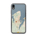 Custom iPhone XR Vineyard Haven Massachusetts Map Phone Case in Woodblock