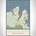 Vineyard Haven Massachusetts Map Print Portrait Orientation in Woodblock Style With Shaded Background