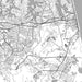 Virginia Beach Virginia Map Print in Classic Style Zoomed In Close Up Showing Details