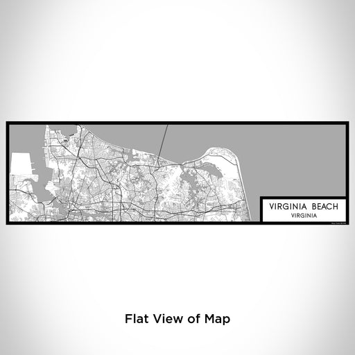 Flat View of Map Custom Virginia Beach Virginia Map Enamel Mug in Classic