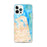 Custom Virginia Beach Virginia Map iPhone 12 Pro Max Phone Case in Watercolor