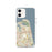 Custom Virginia Beach Virginia Map iPhone 12 Phone Case in Woodblock