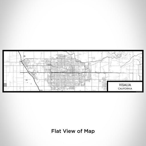 Flat View of Map Custom Visalia California Map Enamel Mug in Classic