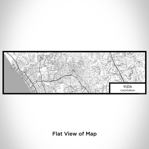 Flat View of Map Custom Vista California Map Enamel Mug in Classic