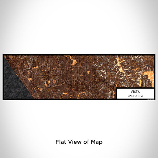 Flat View of Map Custom Vista California Map Enamel Mug in Ember