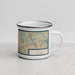 Right View Custom Vista California Map Enamel Mug in Woodblock