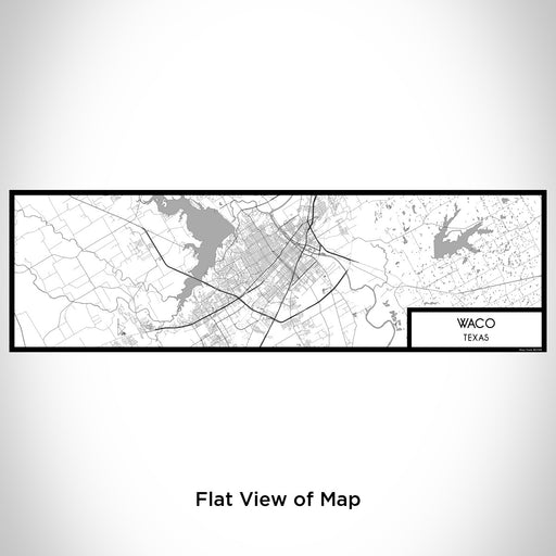 Flat View of Map Custom Waco Texas Map Enamel Mug in Classic