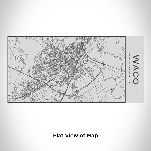 Rendered View of Waco Texas Map Engraving on 17oz Stainless Steel Insulated Cola Bottle