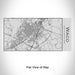 Rendered View of Waco Texas Map Engraving on 17oz Stainless Steel Insulated Cola Bottle