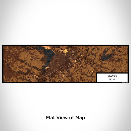 Flat View of Map Custom Waco Texas Map Enamel Mug in Ember