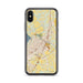 Custom Waco Texas Map Phone Case in Woodblock