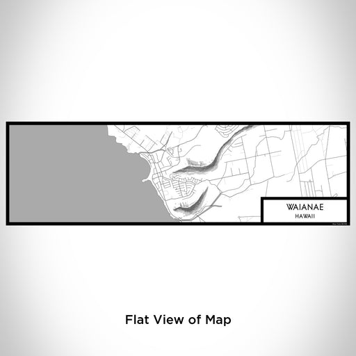 Flat View of Map Custom Waianae Hawaii Map Enamel Mug in Classic
