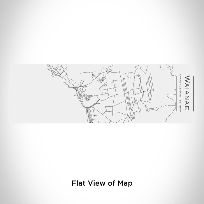 Rendered View of Waianae Hawaii Map Engraving on 10oz Stainless Steel Insulated Cup with Sliding Lid in White