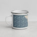 Left View Custom Waianae Hawaii Map Enamel Mug in Woodblock