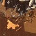 Waimea Hawaii Map Print in Ember Style Zoomed In Close Up Showing Details