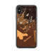Custom iPhone X/XS Waimea Hawaii Map Phone Case in Ember