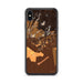 Custom iPhone XS Max Waimea Hawaii Map Phone Case in Ember
