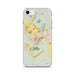 Custom iPhone SE Waimea Hawaii Map Phone Case in Woodblock