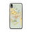 Custom iPhone XR Waimea Hawaii Map Phone Case in Woodblock