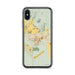 Custom iPhone X/XS Waimea Hawaii Map Phone Case in Woodblock