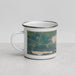 Left View Custom Wakefield Michigan Map Enamel Mug in Afternoon