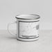 Left View Custom Wakefield Michigan Map Enamel Mug in Classic