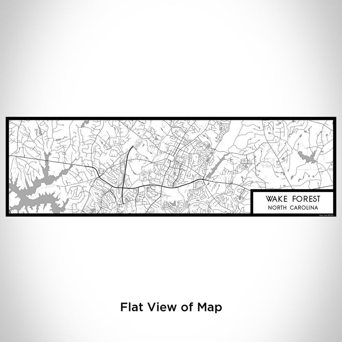 Flat View of Map Custom Wake Forest North Carolina Map Enamel Mug in Classic
