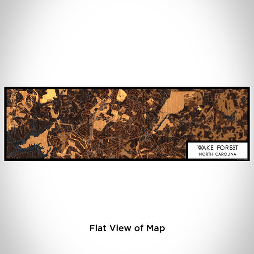 Flat View of Map Custom Wake Forest North Carolina Map Enamel Mug in Ember