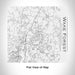 Rendered View of Wake Forest North Carolina Map Engraving on 17oz Stainless Steel Insulated Tumbler in White
