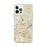 Custom Wake Forest North Carolina Map iPhone 12 Pro Max Phone Case in Woodblock