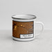 Right View Custom Walla Walla Washington Map Enamel Mug in Ember
