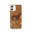 Custom Walla Walla Washington Map iPhone 12 Phone Case in Ember