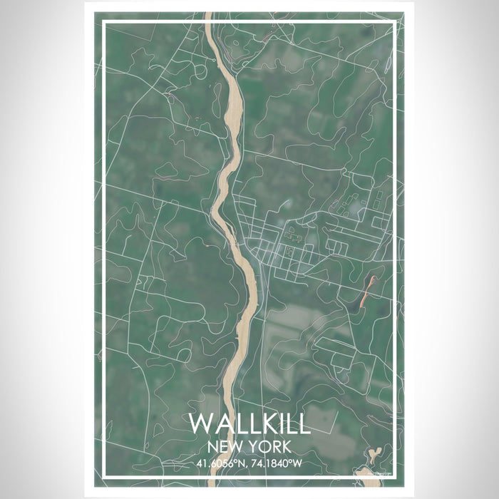 Wallkill - New York Map Print in Afternoon — JACE Maps