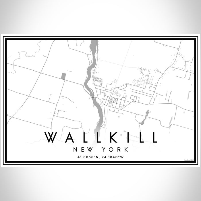 Wallkill - New York Map Print in Classic — JACE Maps