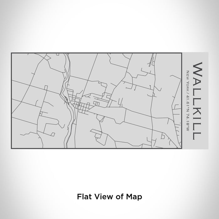 Wallkill - New York Engraved Map Insulated Bottle — JACE Maps
