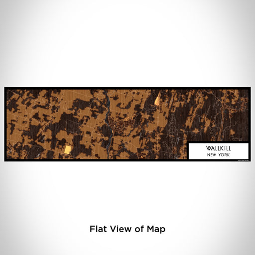 Flat View of Map Custom Wallkill New York Map Enamel Mug in Ember