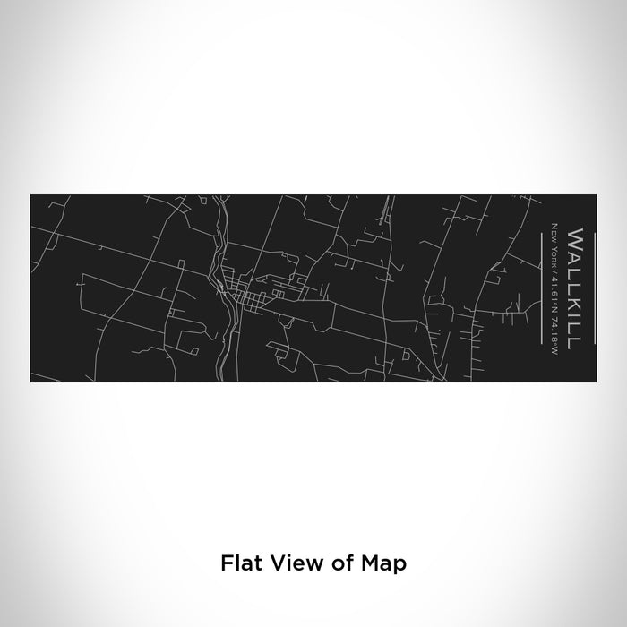 Wallkill Weather Map Wallkill - New York Engraved Map Insulated Cup in Matte Black — JACE Maps