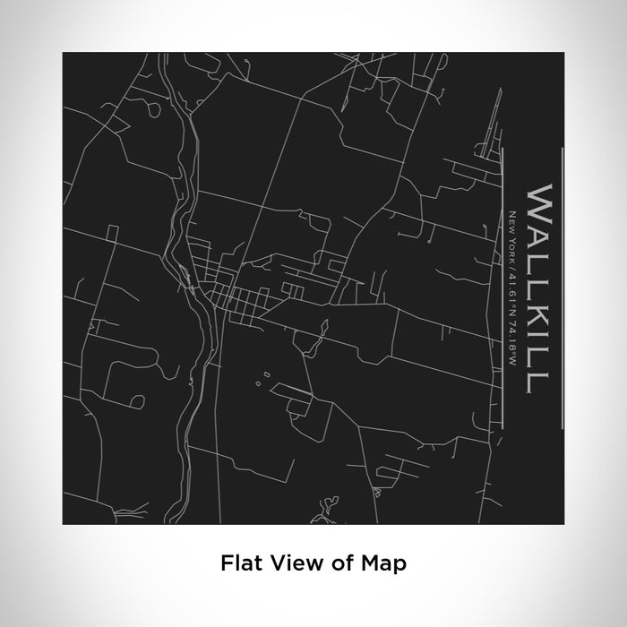 Wallkill Weather Map Wallkill - New York Engraved Map Tumbler in Matte Black — JACE Maps