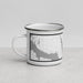 Left View Custom Walloon Lake Michigan Map Enamel Mug in Classic