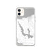 Custom iPhone 11 Walloon Lake Michigan Map Phone Case in Classic