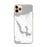 Custom iPhone 11 Pro Max Walloon Lake Michigan Map Phone Case in Classic