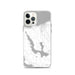 Custom iPhone 12 Pro Walloon Lake Michigan Map Phone Case in Classic