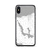 Custom iPhone X/XS Walloon Lake Michigan Map Phone Case in Classic