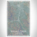 Walnut Creek California Map Print Portrait Orientation in Afternoon Style With Shaded Background