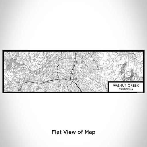Flat View of Map Custom Walnut Creek California Map Enamel Mug in Classic