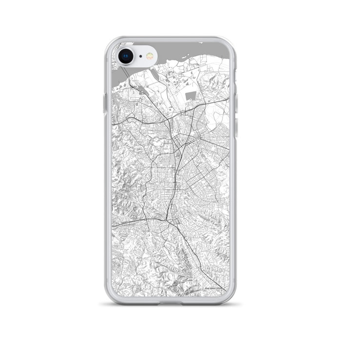 Custom Walnut Creek California Map iPhone SE Phone Case in Classic