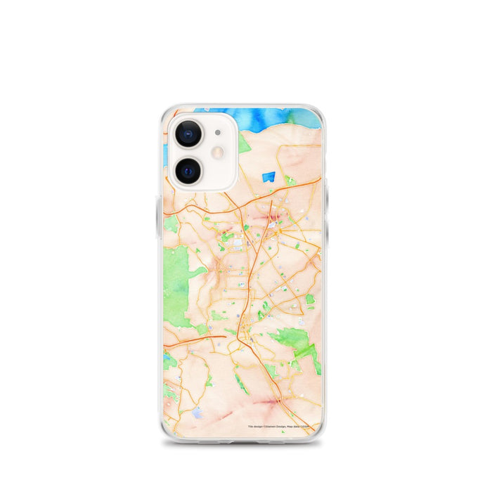 Custom Walnut Creek California Map iPhone 12 mini Phone Case in Watercolor