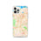 Custom Walnut Creek California Map iPhone 12 Pro Phone Case in Watercolor