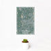 12x18 Waltham Massachusetts Map Print Portrait Orientation in Afternoon Style With Small Cactus Plant in White Planter