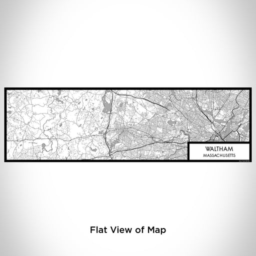 Flat View of Map Custom Waltham Massachusetts Map Enamel Mug in Classic